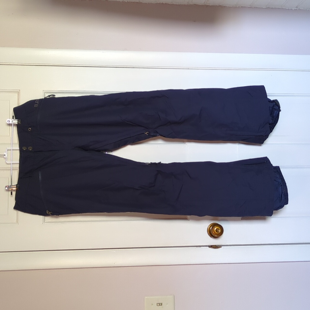 Burton Women's Insulated Snow Pants Navy Blue Large Ski Snowboard Dry Ride